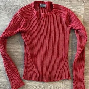 Banana Republic Ribbed Long Sleeve Top Made in USA
